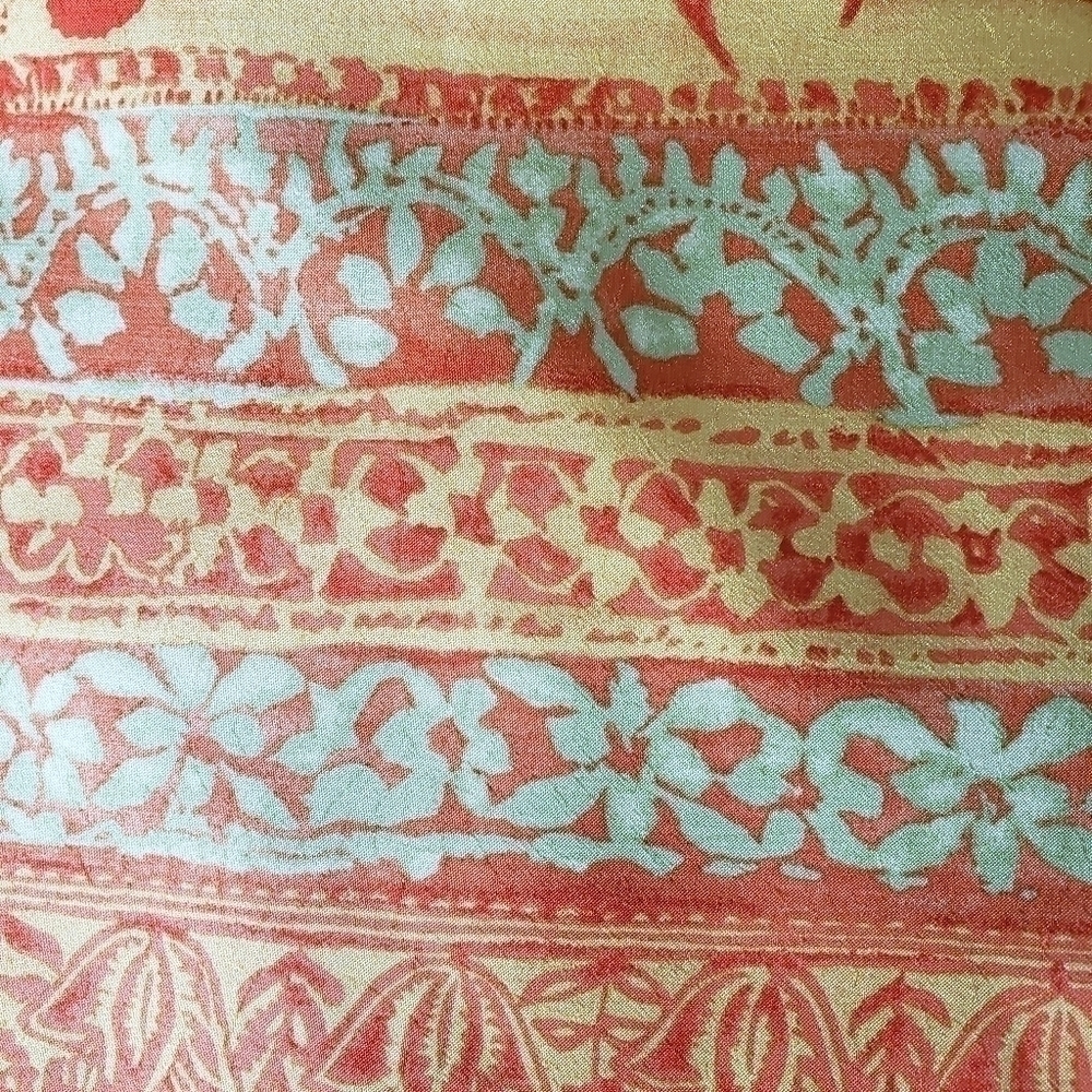 VIGRO Womans Oriental Style Leaf Patten Dress  Size 12 - Picture 7 of 8